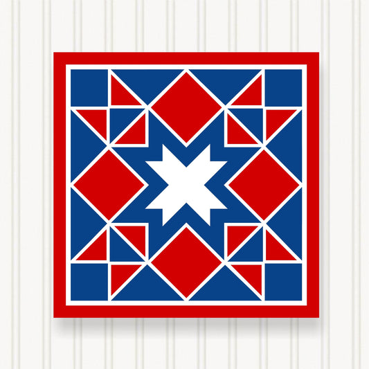 BARN QUILT Block,, 7 Beautiful Sizes, Wall Art Decor, Barn Quilt Sign, Barn Quilt Design BQ098