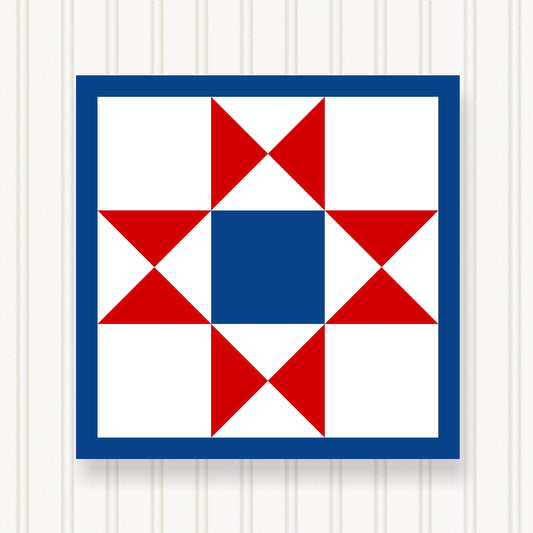 BARN QUILT Block,, 7 Beautiful Sizes, Wall Art Decor, Barn Quilt Sign, Barn Quilt Design BQ089