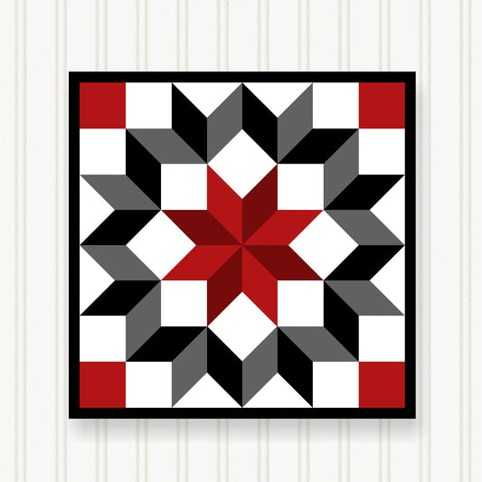 BARN QUILT Block,, 7 Beautiful Sizes, Wall Art Decor, Barn Quilt Sign, Barn Quilt Design BQ103-02