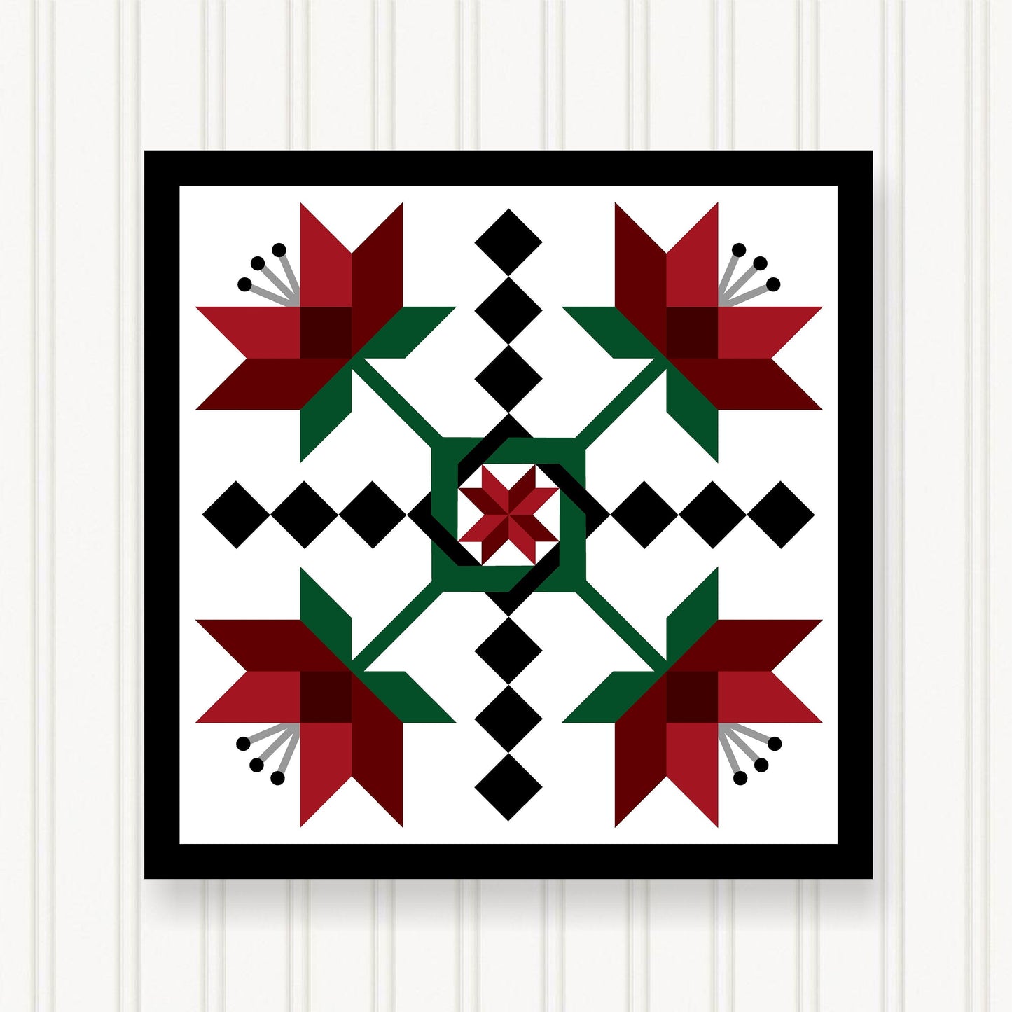 BARN QUILT Block,, 7 Beautiful Sizes, Wall Art Decor, Barn Quilt Sign, Barn Quilt Design BQ104-01