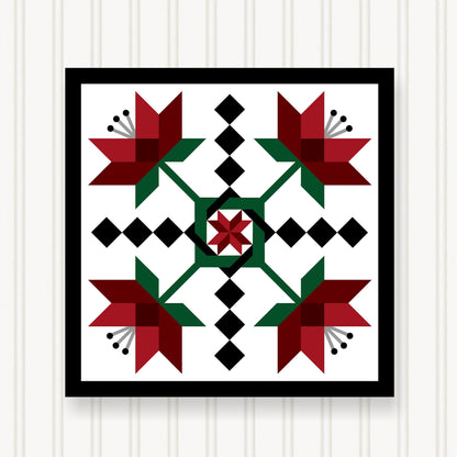 BARN QUILT Block,, 7 Beautiful Sizes, Wall Art Decor, Barn Quilt Sign, Barn Quilt Design BQ104-01