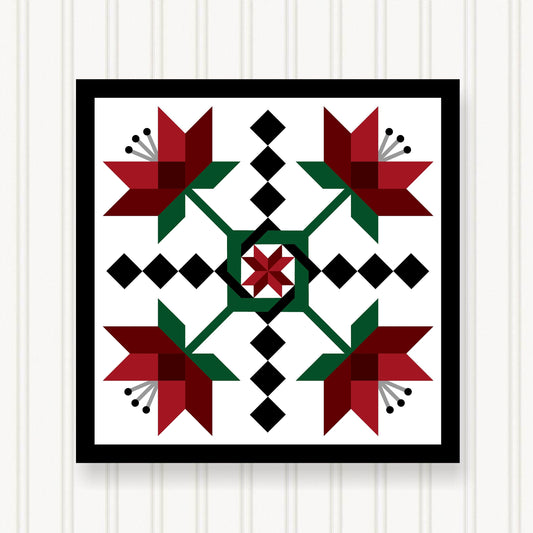BARN QUILT Block,, 7 Beautiful Sizes, Wall Art Decor, Barn Quilt Sign, Barn Quilt Design BQ104-01