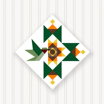 BARN QUILT Block,, 7 Beautiful Sizes, Wall Art Decor, Barn Quilt Sign, Barn Quilt Design BQ105-03