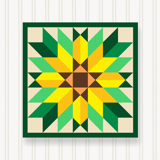 BARN QUILT Block,, 7 Beautiful Sizes, Wall Art Decor, Barn Quilt Sign, Barn Quilt Design BQ106