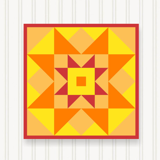 BARN QUILT Block,, 7 Beautiful Sizes, Wall Art Decor, Barn Quilt Sign, Barn Quilt Design BQ107-05