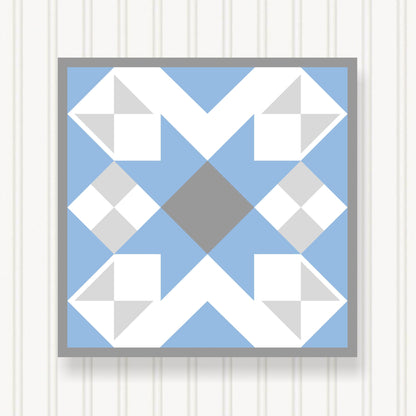 BARN QUILT Block,, 7 Beautiful Sizes, Wall Art Decor, Barn Quilt Sign, Barn Quilt Design BQ109