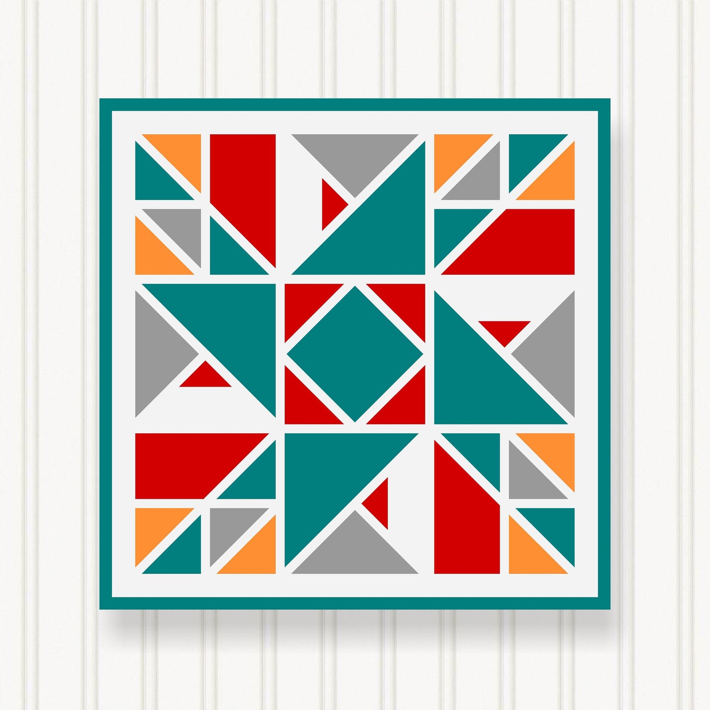 BARN QUILT Block,, 7 Beautiful Sizes, Wall Art Decor, Barn Quilt Sign, Barn Quilt Design BQ111