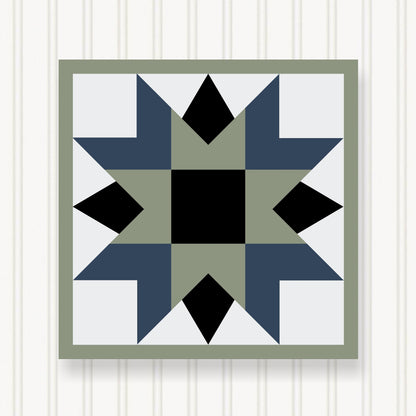 BARN QUILT Block,, 7 Beautiful Sizes, Wall Art Decor, Barn Quilt Sign, Barn Quilt Design BQ036-07
