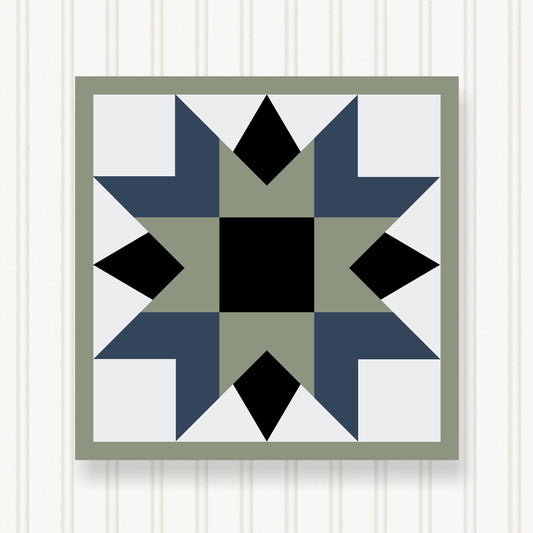 BARN QUILT Block,, 7 Beautiful Sizes, Wall Art Decor, Barn Quilt Sign, Barn Quilt Design BQ036-07