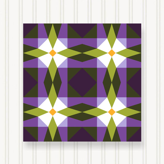BARN QUILT Block,, 7 Beautiful Sizes, Wall Art Decor, Barn Quilt Sign, Barn Quilt Design BQ050-03