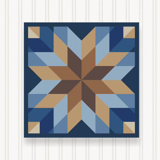 BARN QUILT Block, 7 Beautiful Sizes, Wall Art Decor, Barn Quilt Sign, Barn Quilt Design BQ110-14