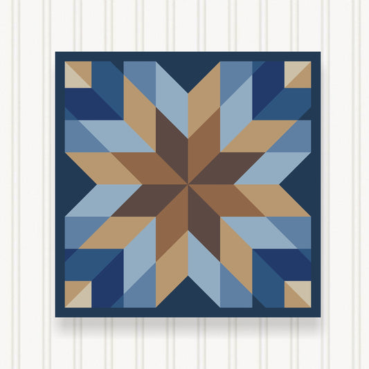 BARN QUILT Block,, 7 Beautiful Sizes, Wall Art Decor, Barn Quilt Sign, Barn Quilt Design BQ110-14