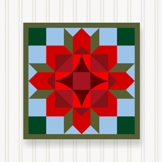 BARN QUILT Block, 7 Beautiful Sizes, Wall Art Decor, Barn Quilt Sign, Barn Quilt Design BQ112