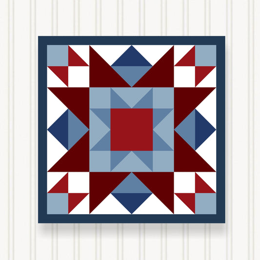 BARN QUILT Block, 7 Beautiful Sizes, Wall Art Decor, Barn Quilt Sign, Barn Quilt Design BQ117-01