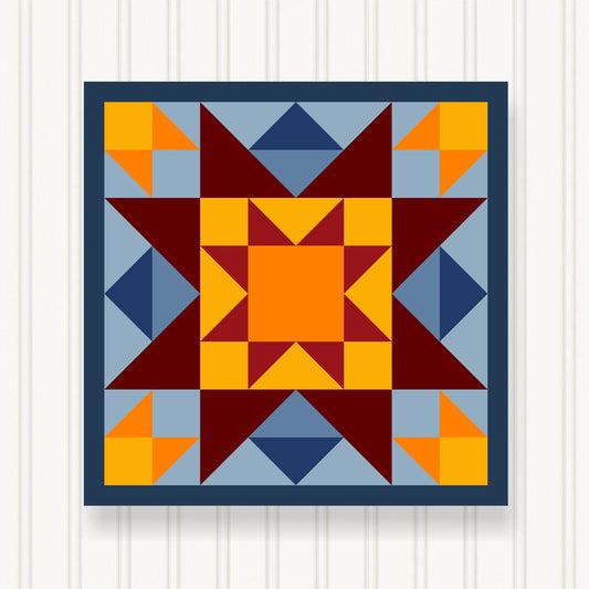 BARN QUILT Block,, 7 Beautiful Sizes, Wall Art Decor, Barn Quilt Sign, Barn Quilt Design BQ117-03