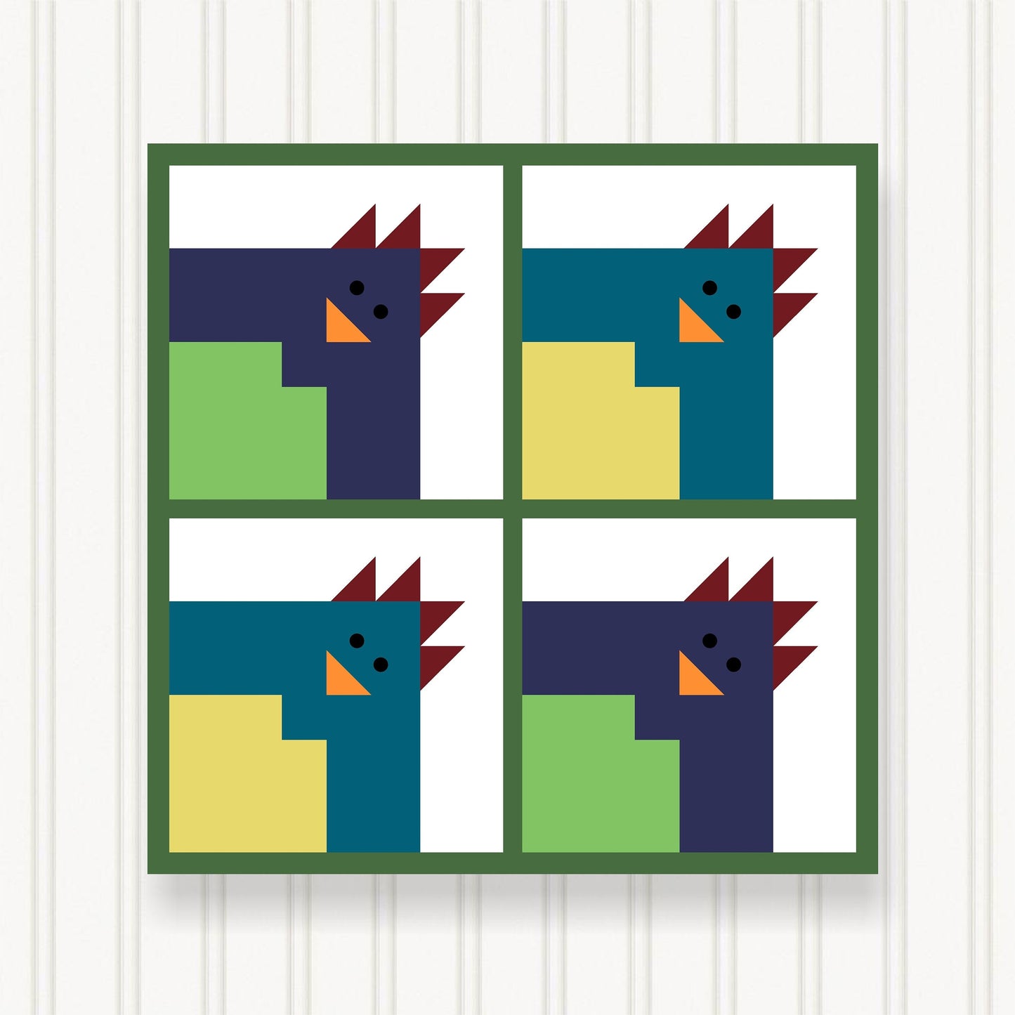 BARN QUILT Block, 7 Beautiful Sizes, Wall Art Decor, Barn Quilt Sign, Barn Quilt Design BQ116-01