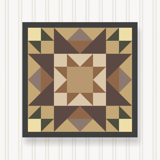 BARN QUILT Block,, 7 Beautiful Sizes, Wall Art Decor, Barn Quilt Sign, Barn Quilt Design BQ117-09